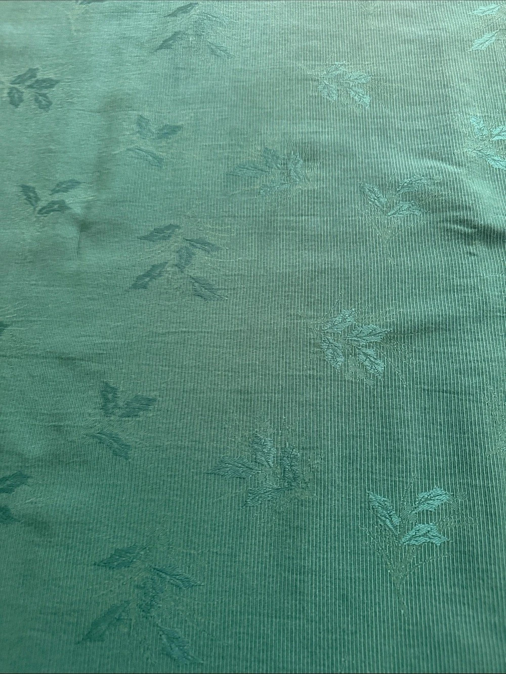 Vintage Christmas Green Holly tablecloth 50x68